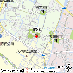 福岡県柳川市田脇989周辺の地図