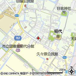 福岡県柳川市田脇917周辺の地図