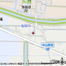 福岡県柳川市三橋町中山1071周辺の地図