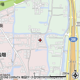 福岡県柳川市三橋町高畑318周辺の地図