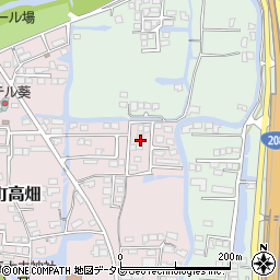 福岡県柳川市三橋町高畑314周辺の地図