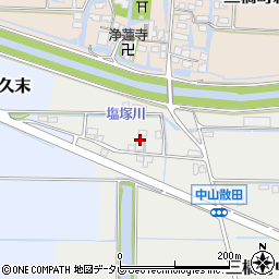 福岡県柳川市三橋町中山1067周辺の地図