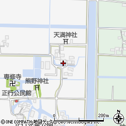 福岡県柳川市三橋町正行202周辺の地図