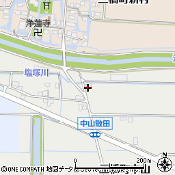 福岡県柳川市三橋町中山838周辺の地図