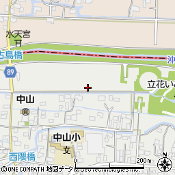 福岡県柳川市三橋町中山周辺の地図