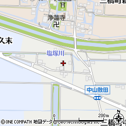 福岡県柳川市三橋町中山1068周辺の地図