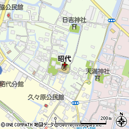 福岡県柳川市田脇988周辺の地図