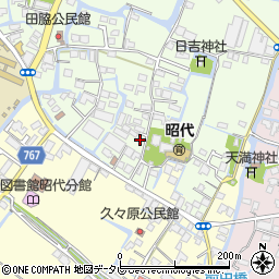 福岡県柳川市田脇908周辺の地図