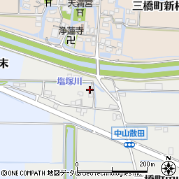 福岡県柳川市三橋町中山1070周辺の地図
