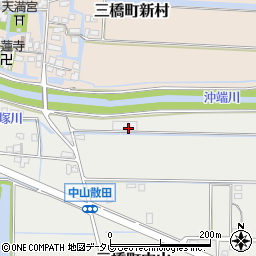福岡県柳川市三橋町中山1205周辺の地図