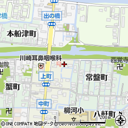 福岡県柳川市上町7-3周辺の地図