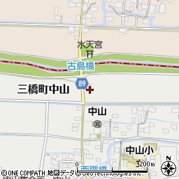 福岡県柳川市三橋町中山615周辺の地図