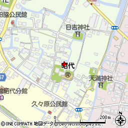 福岡県柳川市田脇931周辺の地図