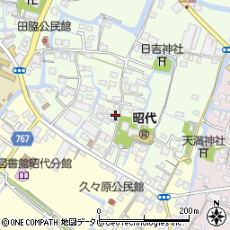 福岡県柳川市田脇907周辺の地図