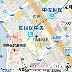 チュチュアンナ・四ケ町アーケード佐世保店周辺の地図