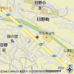 川原石油株式会社　セルフ日野Ｓ・Ｓ周辺の地図