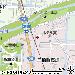 福岡県柳川市三橋町高畑33-6周辺の地図