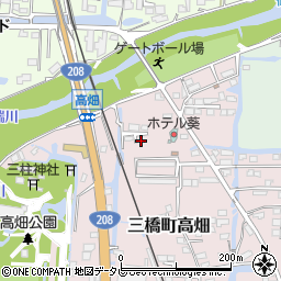 福岡県柳川市三橋町高畑33-7周辺の地図
