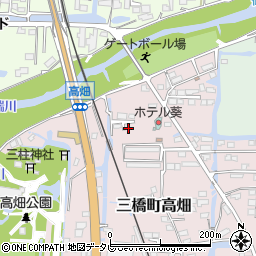 福岡県柳川市三橋町高畑33周辺の地図