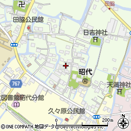 福岡県柳川市田脇906周辺の地図