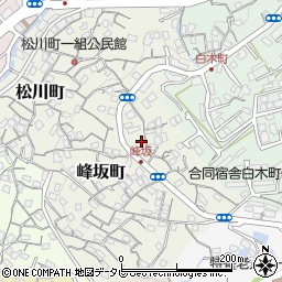 長崎県佐世保市峰坂町周辺の地図