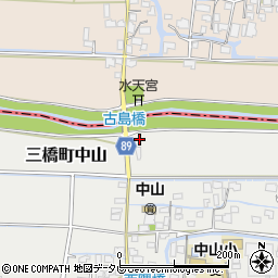 福岡県柳川市三橋町中山678周辺の地図