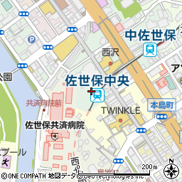 株式会社新日本観光　佐世保ジャスコ旅行センター周辺の地図