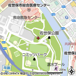 公園管理事務所周辺の地図