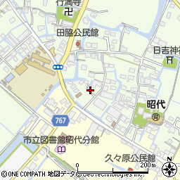 福岡県柳川市田脇849周辺の地図