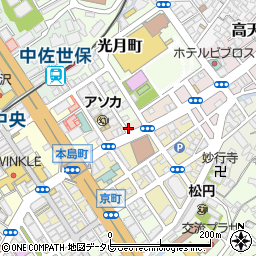 タイムズ佐世保宮崎町駐車場周辺の地図
