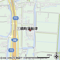 福岡県柳川市三橋町蒲船津802周辺の地図