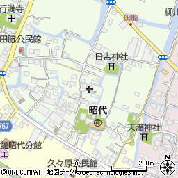 福岡県柳川市田脇937-1周辺の地図