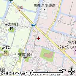 福岡県柳川市西浜武1018周辺の地図
