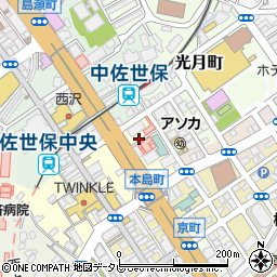 長崎県佐世保市本島町2-16周辺の地図