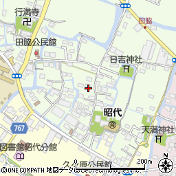 福岡県柳川市田脇900周辺の地図