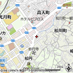ヨネザワコンタクト京坪店周辺の地図