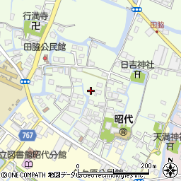 福岡県柳川市田脇902周辺の地図