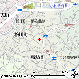 長崎県佐世保市峰坂町11周辺の地図