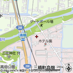 福岡県柳川市三橋町高畑30周辺の地図
