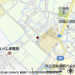 福岡県柳川市田脇800周辺の地図