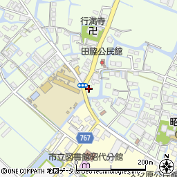福岡県柳川市田脇820周辺の地図