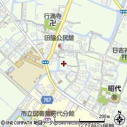福岡県柳川市田脇830周辺の地図