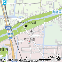 福岡県柳川市三橋町高畑42周辺の地図