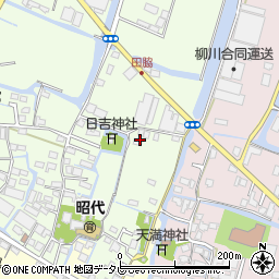 福岡県柳川市田脇973周辺の地図