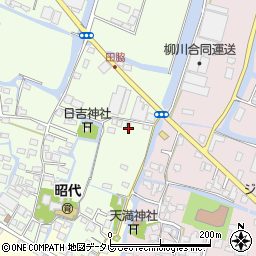 福岡県柳川市田脇972周辺の地図