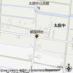 鎮国神社周辺の地図