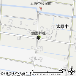 鎮国神社周辺の地図
