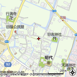 福岡県柳川市田脇887周辺の地図