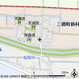 福岡県柳川市三橋町新村291周辺の地図