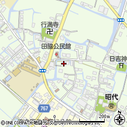 福岡県柳川市田脇826周辺の地図